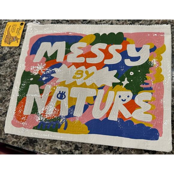BN Blue Q ‘Messy by Nature’ cosmetics or pencil pouch - Picture 10 of 10